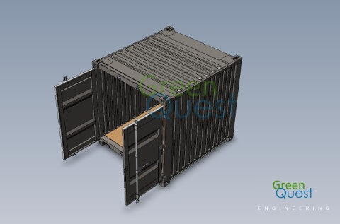 D Gp Std Shipping Container Drawing